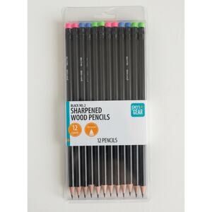 Pen+Gear Sharpened Pencils, Black, No. 2 Pencils 12 Count